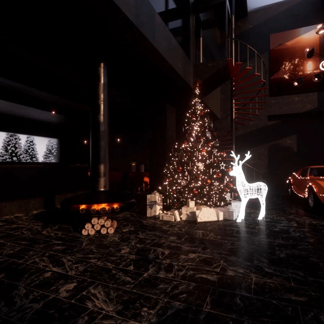 Dodge Challenger Christmas REEL
